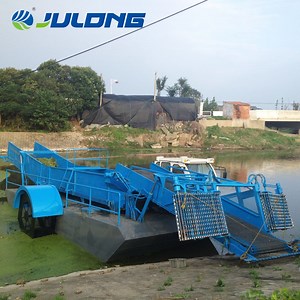 [Hot Item] Floating Waste Collecting Boat Water Hyacinth Harvester Aquatic Grass Dredging Machine