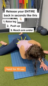 Full back release in seconds . . . #back #stretching #backpain #backpainrelief | Back Pain Treatment