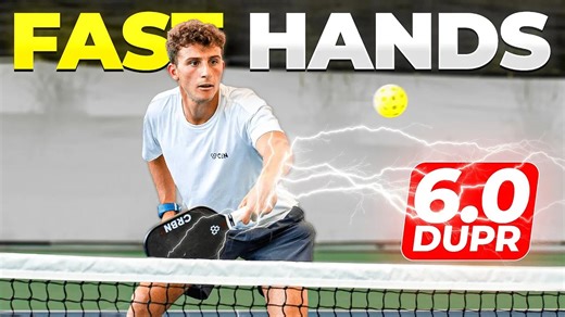 Whether you're a beginner or a pro, here’s how anyone can get fast hands in Pickleball. 🏓Tanner (5.8 DUPR) shares the proper techniques and fundamentals to help you level up your pickleball game. Learn why fast hands aren’t about hitting the ball harder but about precision and targeting your opponent’s feet. Tanner also reveals a game-changing wrist adjustment, how to stay compact with your swings, and the footwork tips you need to stay ready for any return. Ready to dominate the kitchen line w