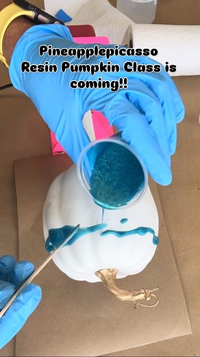 4.6K reactions · 280 shares | This August, our resin pumpkin class is making another appearance! Don’t miss this extremely popular class! #pumpkin #capecoral #capecoralflorida #capecoralfl #florida #swfl #resinart #resinartwork #resin #resinartist #resinpour #resinpouring | Pineapple Picasso | Facebook
