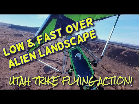 Low & Fast Over Alien Landscapes – Flying the Utah Badlands in a REVOLT Trike!