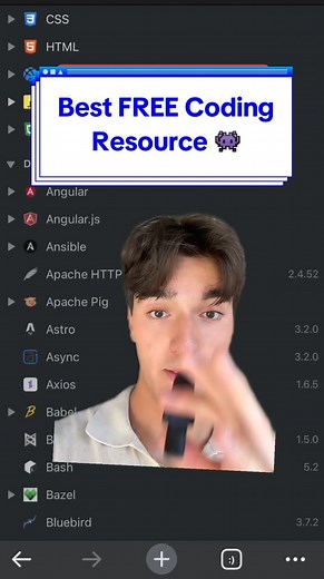 Erik Cupsa on Instagram: "This is one of the best free coding resources out there… #coding #programming #codingforbeginners #learntocode"