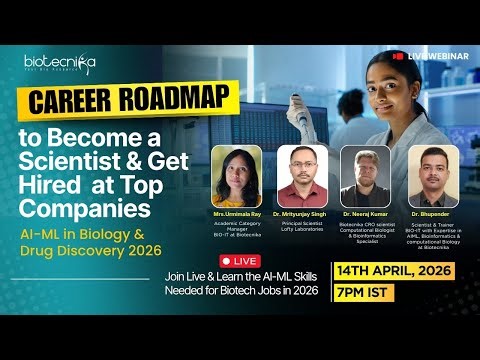 FREE WEBINAR | How to Become a Scientist in AI ML & Drug Discovery - Get Hired at Top Companies