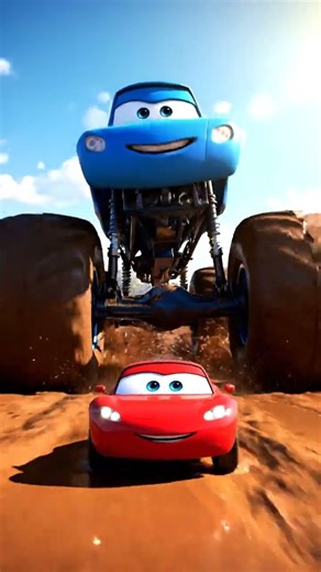 Tiny Racer vs. Giant Truck! 🏎️🆚🚚