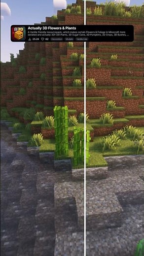 Actually 3D Flowers & Plants: Best 3D Plants Minecraft Texture Pack #minecraft #texturepack #mc