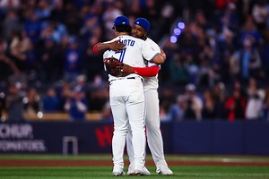 Blue Jays' Kazuma Okamoto speaks on relationship with Vladimir Guerrero Jr.