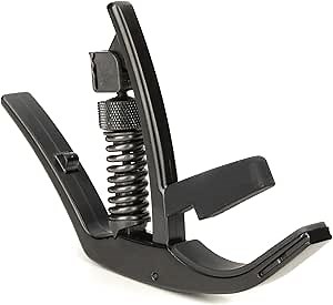 D'Addario Accessories Guitar Capo - NS Artist Dadgad - Simulates dadgad Tuning - Single Hand Use – Integrated Pick Holder and NS Micro Tuner Mounting Bracket - Black