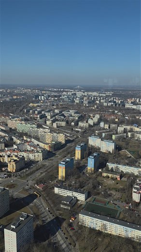 Sky Tower Wrocław - widok z góry #wieżowiec #miasto