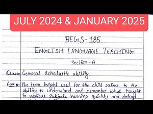 BEGS 185 solved handwritten assignment 2024-25 | BEGS 185 solved assignment in English 2024-2025 |