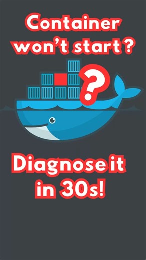 Docker container won’t start? Fix it in 30s ⚡ #Docker