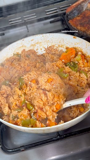 Recette du riz gras #assaisonnementmarina #lacuisinedemarina #cooking #recette #cookware #cuisine #food #haloween | Lacuisinedemarina