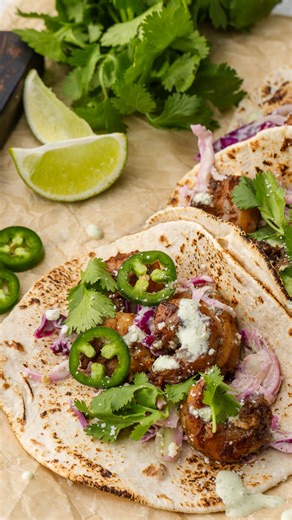 31K views · 429 reactions | Spicy Shrimp Tacoshttps://www.sipandfeast.com/shrimp-taco-recipe-with-tequila-lime-garlic-sauce/ | Sip and Feast | Facebook