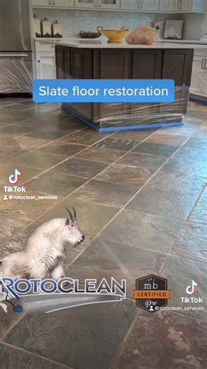 Most have forgotten what their slate floors are SUPPOSED to look...