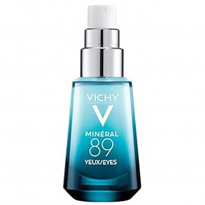 Vichy Mineral 89 Eye Serum, Hyaluronic Acid and Caffeine Cream, Under Eye Cream For Dark Circles, Hydrating & Puffiness Reducer, Opthalmologist Tested