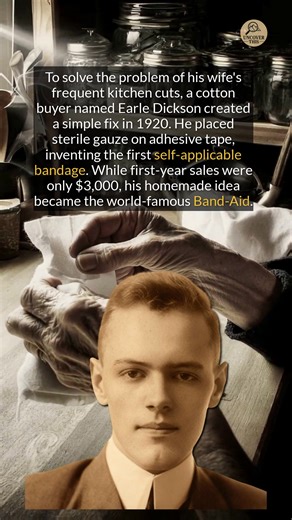 The Band-Aid was invented by a husband to help his wife with frequent kitchen cuts. #history #didyouknow #invention | Uncover This