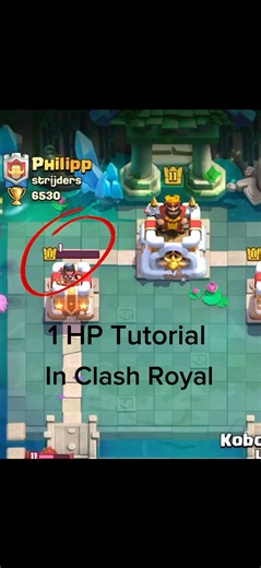 1 HP Tutorial in Clash royal🔥 #clashroyale #gaming #supercell