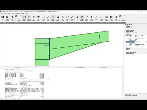 How to strengthen a steel connection using stiffeners?