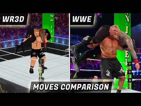 Real Life of WR3D Moves | Part-1 | WWE Moves In Wrestling Revolution 3D | WR3D vs WWE Moves | AWE