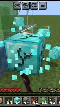 How to duplicate dimond block/any block using Minecraft glitch | #minecraft