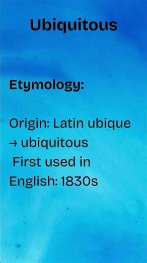 Word of the Day: “Ubiquitous” | Meaning, Usage & Example