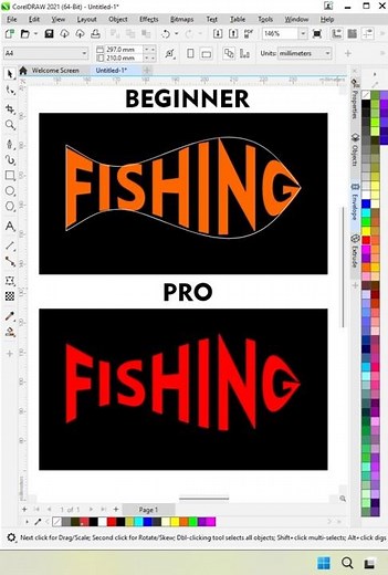 CorelDRAW - All The Tips And Tricks For Creating Text Design #hemagraphics