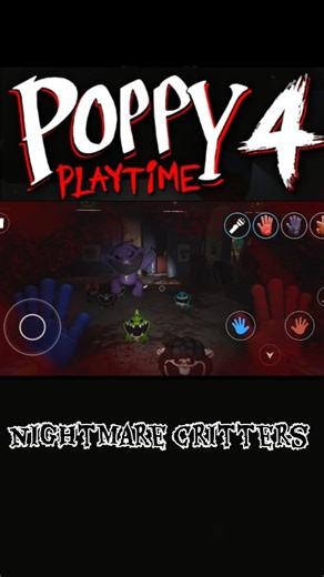 Red hand vs mini smiling critters! poppy playtime chapter 4 #shorts