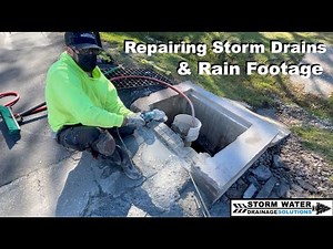 Fixing A Concrete Storm Drain - Civil Drainage - Concrete Storm Structure - Drainage Systems