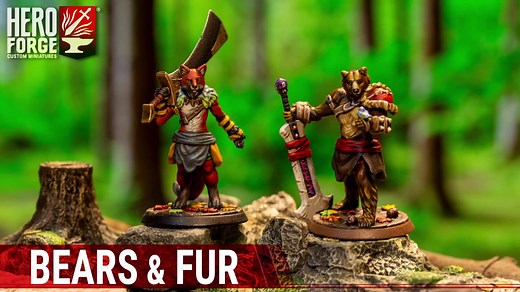 11K views · 452 reactions | For today's Treasure Tuesday release, we're welcoming the highly-requested Bearfolk to Hero Forge!  Likewise, we've also added furred body options as well! Now you can select the Furry Clawed Torso, Furry Clawed Legs, and Furry Canine Legs for your miniatures. Design your own Bearfolk today at HeroForge.com! | Hero Forge | Facebook