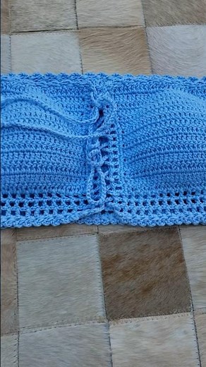 Cropped de crochê com manga e bojo!