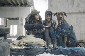 Homeless people read mean tweets to shed light on a serious social problem.
