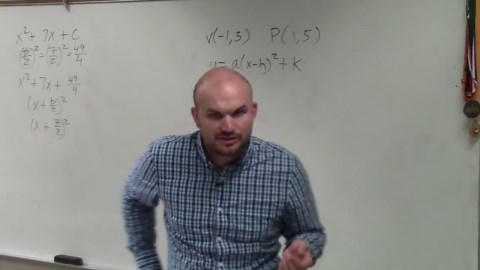 Learn how to write the equation of a parabola given vertex and a point on the graph