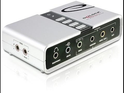 Delock Soundbox 7.1 USB Unboxing + teszt
