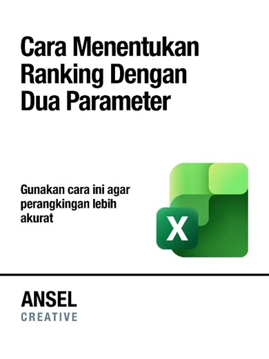Cara Menentukan Ranking Dengan Dua Parameter di Microsoft Excel #Trik #Tips #Microsoft #Excel #TrikExcel #BelajarExcel #TutorialExcel #RumusExcel #ExelTips #ExcelFormulas #BerbagiItuIndah #BerbagiIlmu #education #digitalcreator | Herawanah Nanna
