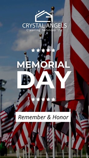 As Memorial Day approaches, let’s take a moment to remember and honor the brave men and women who gave their lives for our freedom. Their sacrifice will never be forgotten. ❤🤍💙 #VeteransDay #VeteransDay2025 | Crystal Angels Cleaning Services