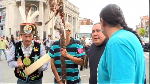 'Cowboys and Indians' Protest in the 'Capital of the White Man'