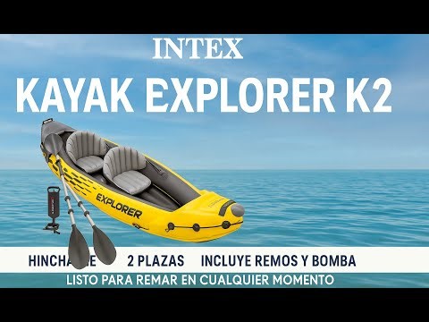 🚣 Intex Explorer K2 Inflatable Kayak 🏞️ Adventure for 2 People in Fresh or Salt Water 🌊