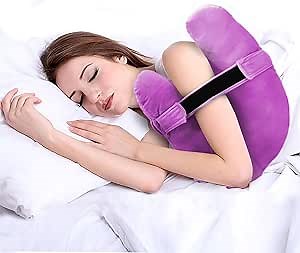 Shoulder Surgery Pillow, Super Soft Rotator Cuff Pillow for Sleeping, Relief from Shoulder Pain or Frozen Shoulder, for Post-Op Comfort, Arm & Shoulder Support & Healing(Lavender Lily)