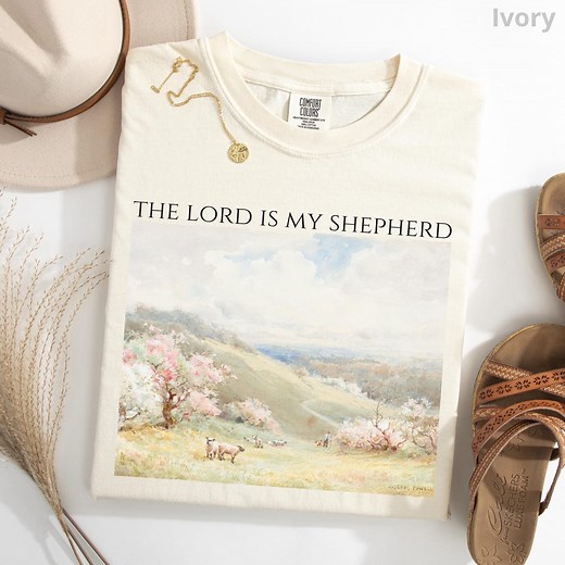 The Lord is My Shepherd Shirt, Comfort Colors® Bible Verse T-shirt, Psalm 23 Faith-based Tee, Christian Apparel, Spring by Joseph Powell - Etsy