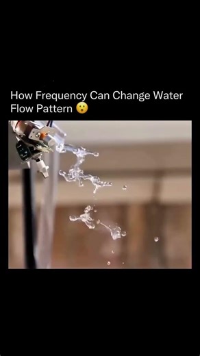 frequency change water patterns? | physics