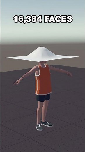 Rec Room Cloth Simulation vs 524,288 Faces #shorts