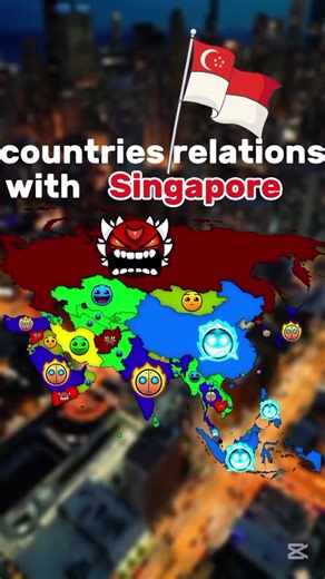 made by @sg_mapper countries relations with Singapore 🇸🇬 #singapore ...