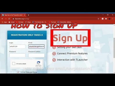 how to sign up in minecraft tlauncher very easy | How To Sign Up On Tlauncher| |2023|| #minecraft 😘