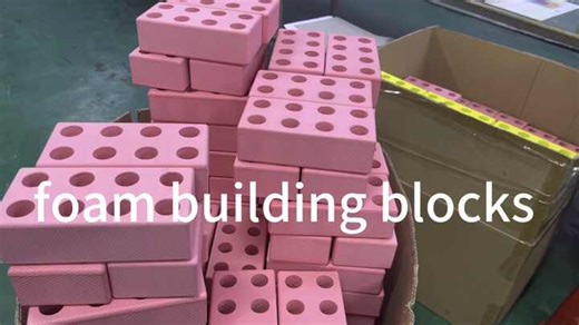 Factory Customized EVA Children's Foam DIY Building Blocks  Construction Assembling Bricks for Early Childhood Education