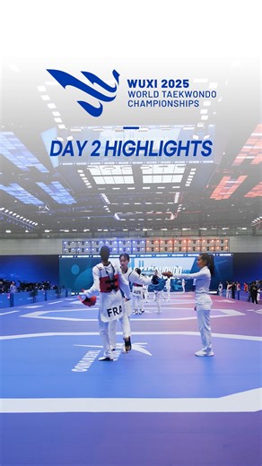 Let's watch the highlights of Day 2 of Wuxi 2025 World Taekwondo Championships! Stay tuned for more http://bit.ly/4njgq49 #WorldTaekwondo #Taekwondo #Wuxi2025WTC | World Taekwondo