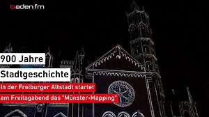 So habt ihr das Freiburger Münster garantiert noch nicht gesehen! Heute Abend wird das Wahrzeichen zum ersten Mal zur riesigen 3D-Leinwand für einen 15-minütigen Film über die Stadtgeschichte. Alle Infos zum Spektakel und zur Anmeldung gibt's hier: baden.fm/?p=778972 | baden.fm