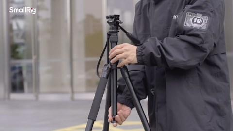 SmallRig CT180 Video Tripod, 72" Camera Tripod Monopod with Fluid Head, Aluminum Camera Tripod, 360° Panorama Fluid Head for Travel, Video, Live Streaming, Vlogging- 3760B