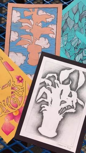 Negative Space Drawing Chair Project Observational Lesson Middle & High School