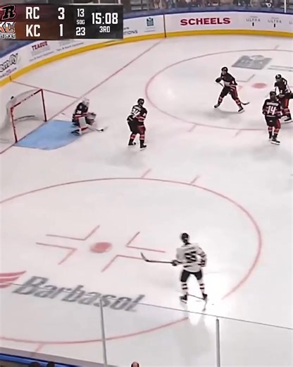 In his pro hockey debut, two-sport college athlete Jake Ratzlaff scored his first professional goal! | Rapid City Rush