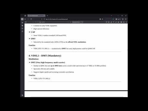 05 accessNetwork - MSAN and Modulation Schemes in xDSL