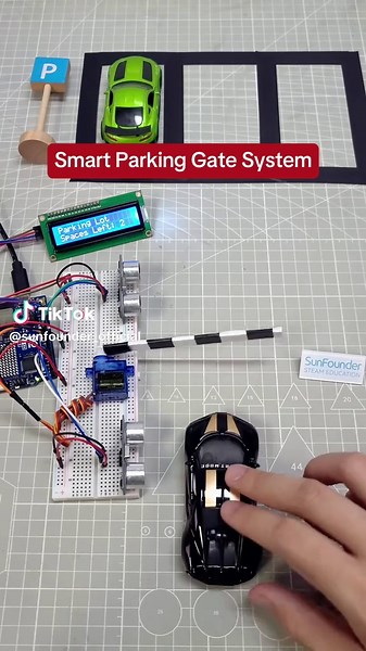 Smart Parking System with Arduino 🚗 #arduino #engineering #electronics #arduinoproject #electricalengineer